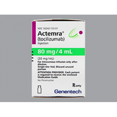 Actemra 80 mg / 4 mL Injection ( Tocilizumab ) Vial for IV infusion